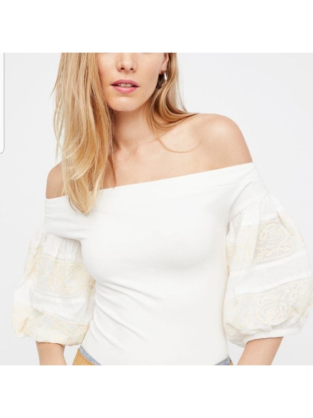 Free People Rock With It Top White